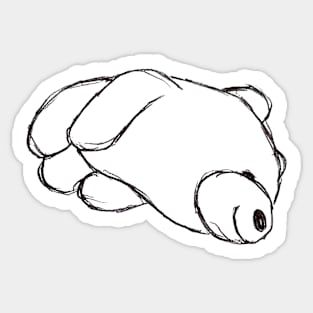 Resting Smiley Bear Sticker